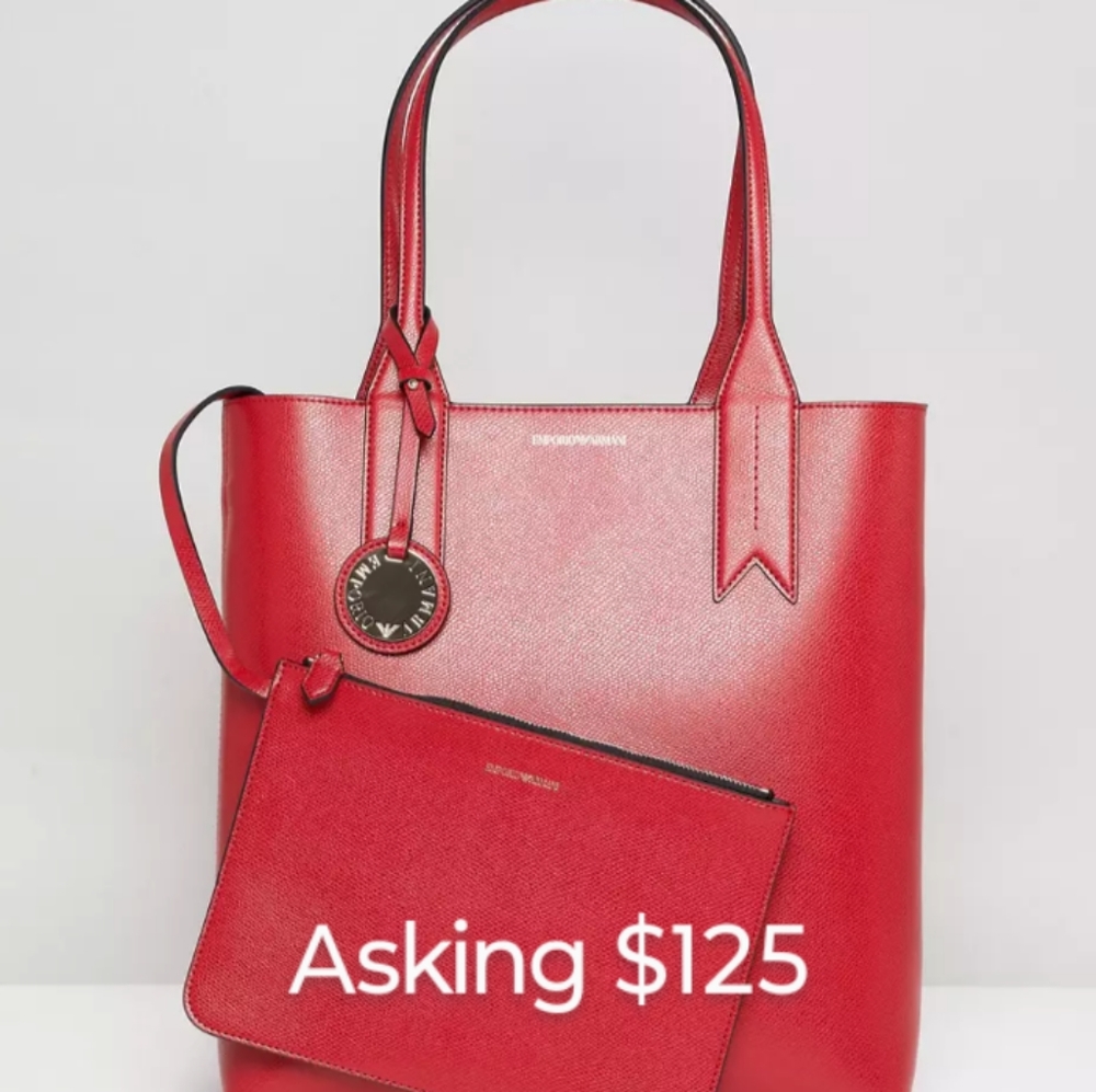 European Women's Red Handbag
